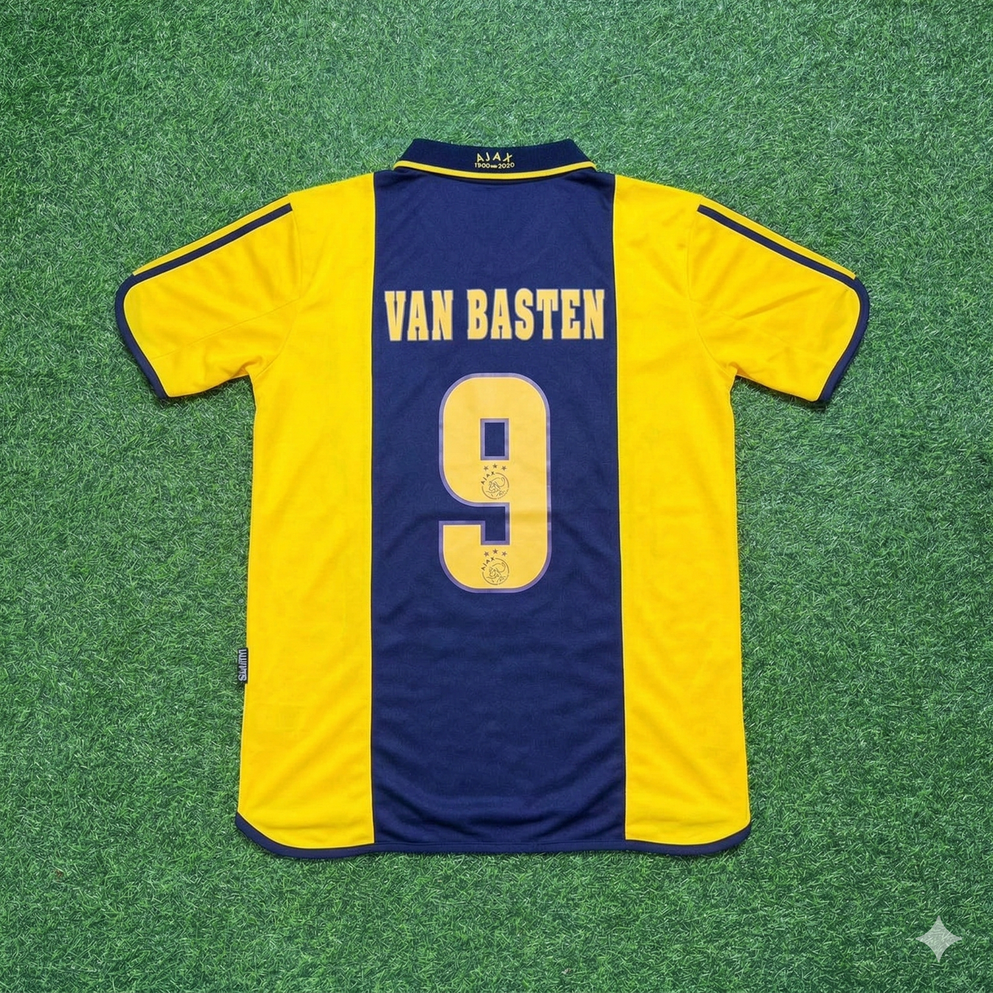Marco van Basten Ajax Retro Yellow Football Jersey