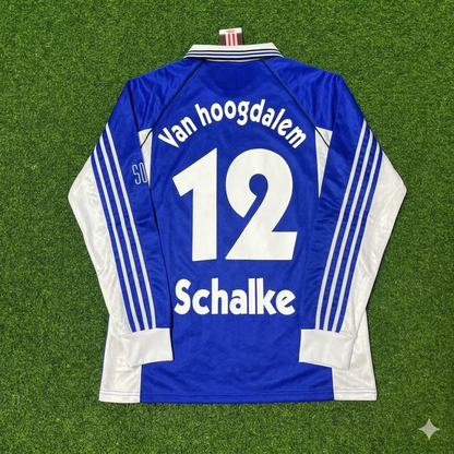 Marco van Hoogdalem #12 Schalke 04 1998-2000 Langarm Retro Fussballtrikot