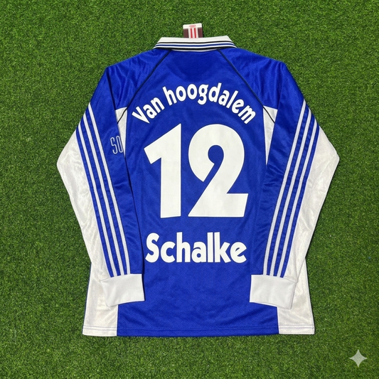 Marco van Hoogdalem #12 Schalke 04 1998-2000 Langarm Retro Fussballtrikot