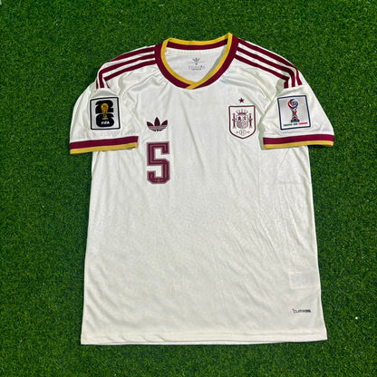 Marcos Llorente #5 Spain 2026 World Cup Beige Away Football Jersey