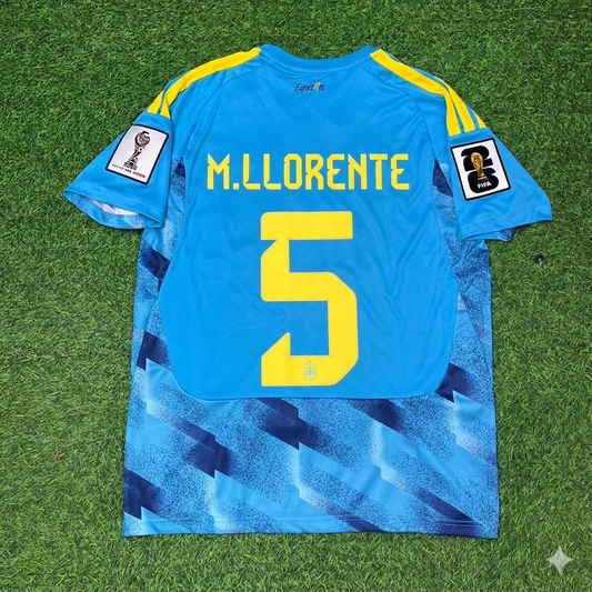 Marcos Llorente #5 Spain 2026 World Cup Blue Special Football Jersey