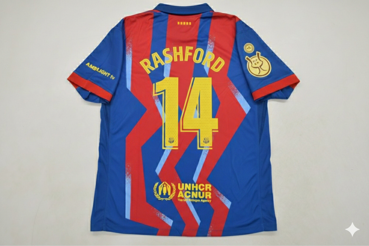 Marcus Rashford 14- Barcelona Supercopa de España 2026 Jersey Trikot Maillot