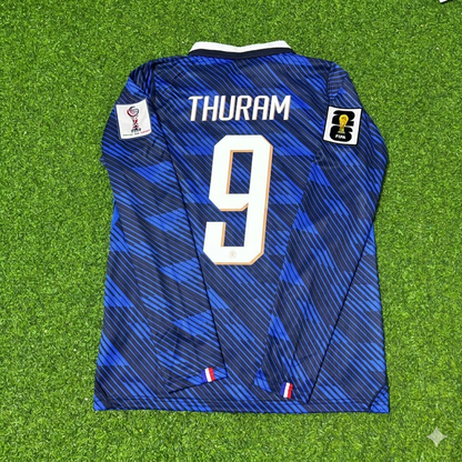 Marcus Thuram #9 France 2026 World Cup Home Long Sleeve Football Jersey