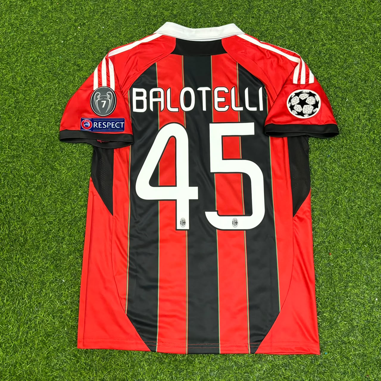 Mario Balotelli – AC Milan 2012/13 Home Retro Kit Jersey – | Trikot | Maillot Soccer Shirt