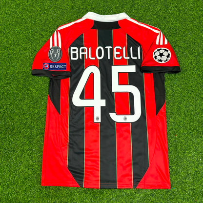Mario Balotelli – AC Milan 2012/13 Home Retro Kit Jersey – | Trikot | Maillot Soccer Shirt
