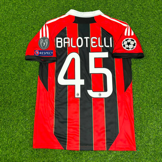 Mario Balotelli – AC Milan 2012/13 Home Retro Kit Jersey – | Trikot | Maillot Soccer Shirt