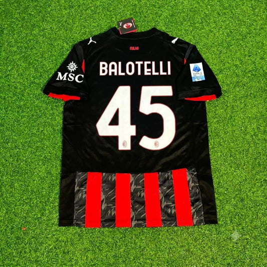 Mario Balotelli AC Milan Football Retro Legend Jersey Trikot Maillot