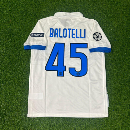 Mario Balotelli Inter 2009/2010 White Retro Football Jersey