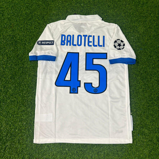 Mario Balotelli Inter 2009/2010 White Retro Football Jersey