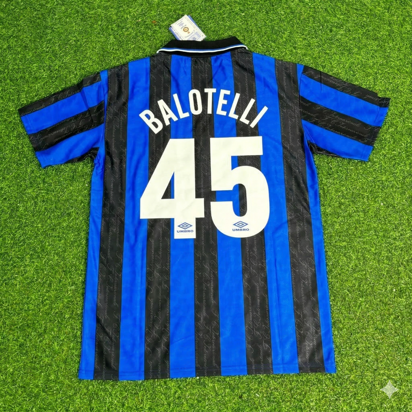 Mario Balotelli Inter Home Retro Football Jersey
