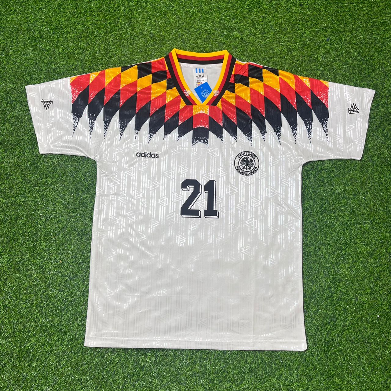 Mario Basler Deutschland 1994 Weltmeisterschaft Retro-Fußballtrikot-Set