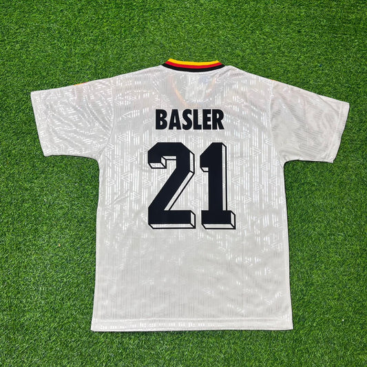 Mario Basler Deutschland 1994 Weltmeisterschaft Retro Football Jersey Kit