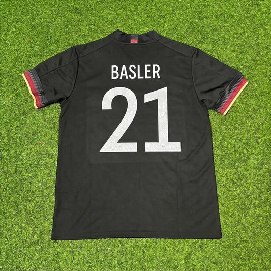 Mario Basler #21 Germany Black Retro Football Jersey