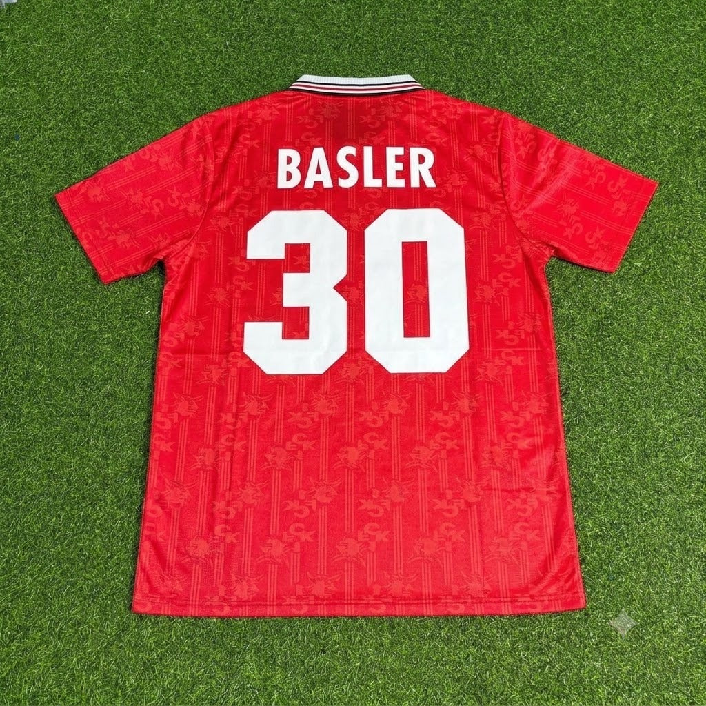 Mario Basler FC Kaiserslautern Commemorative Retro Fußballtrikot