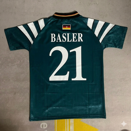 Mario Basler Germany Deutschland Retro Jersey Trikot Soccer Shirt