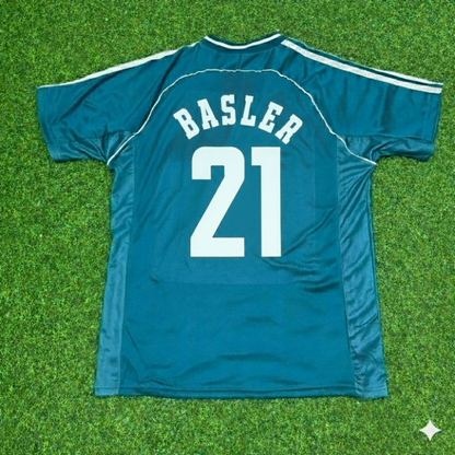 Mario Basler Germany Away Retro Football Jersey