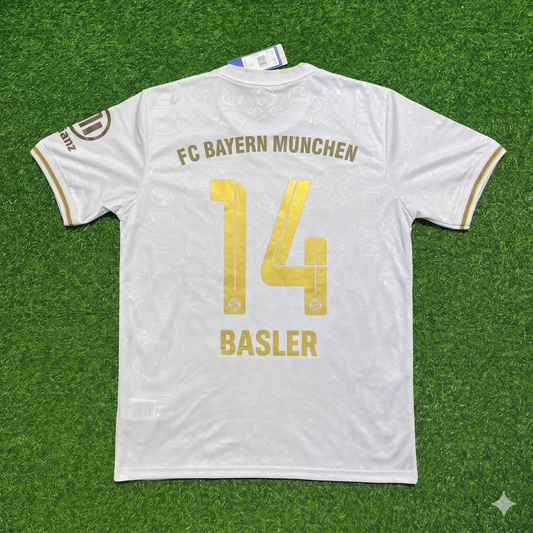 Mario Basler #14 FC Bayern München 125 Years Anniversary Special-Edition White Jersey