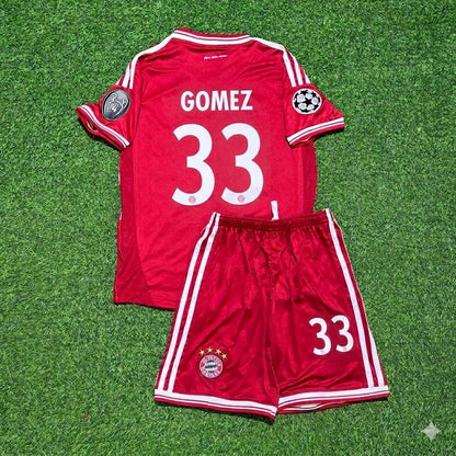 Maillot rétro enfant Mario Gómez #33 Bayern Munich Finale Ligue des Champions 2013