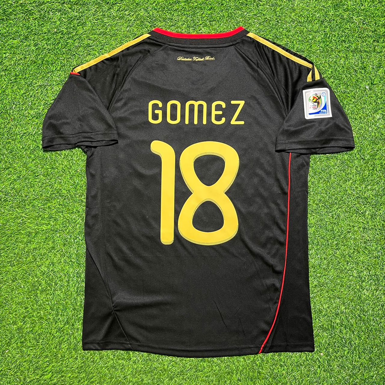 Mario Gomez Germany 2010 World Cup Black Football Jersey