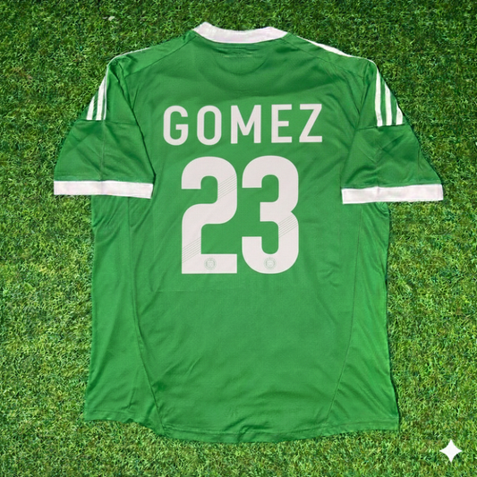 Mario Gomez Germany EURO 2012 Green Retro Football Jersey