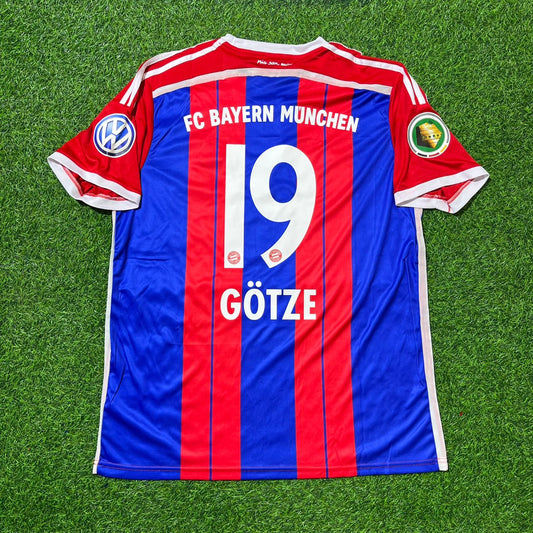 Mario Götze Bayern Munich 2014-2015 Trikot Kit Jersey Soccer Shirt