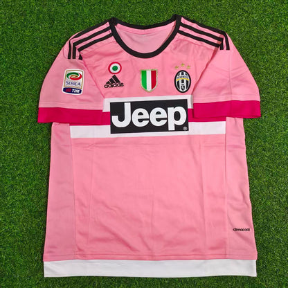 Mario Mandzukic Juventus Retro Pink 2015-2016 Jersey Trikot