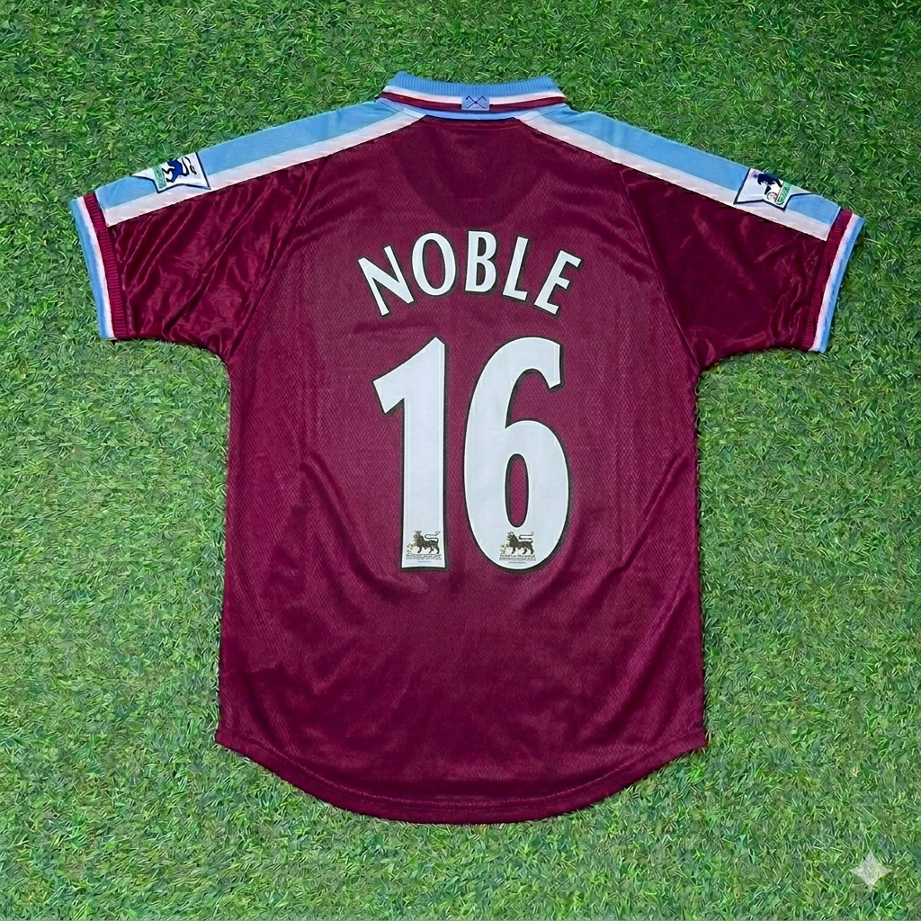 Mark Noble #16 West Ham United Home Retro Football Jersey