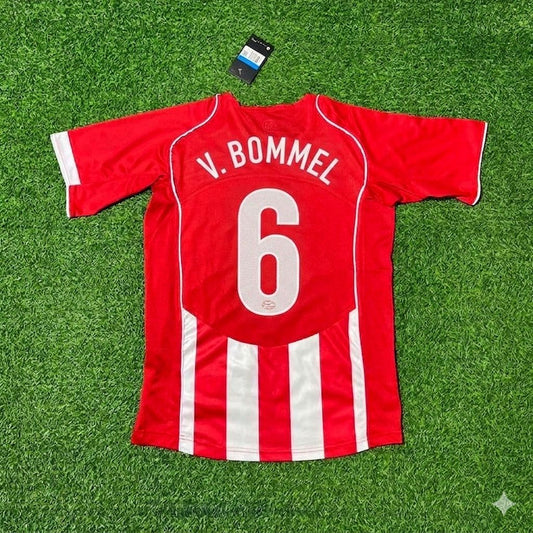 Mark van Bommel #6 PSV Eindhoven 2004–2005 Home Retro Football Jersey Kit
