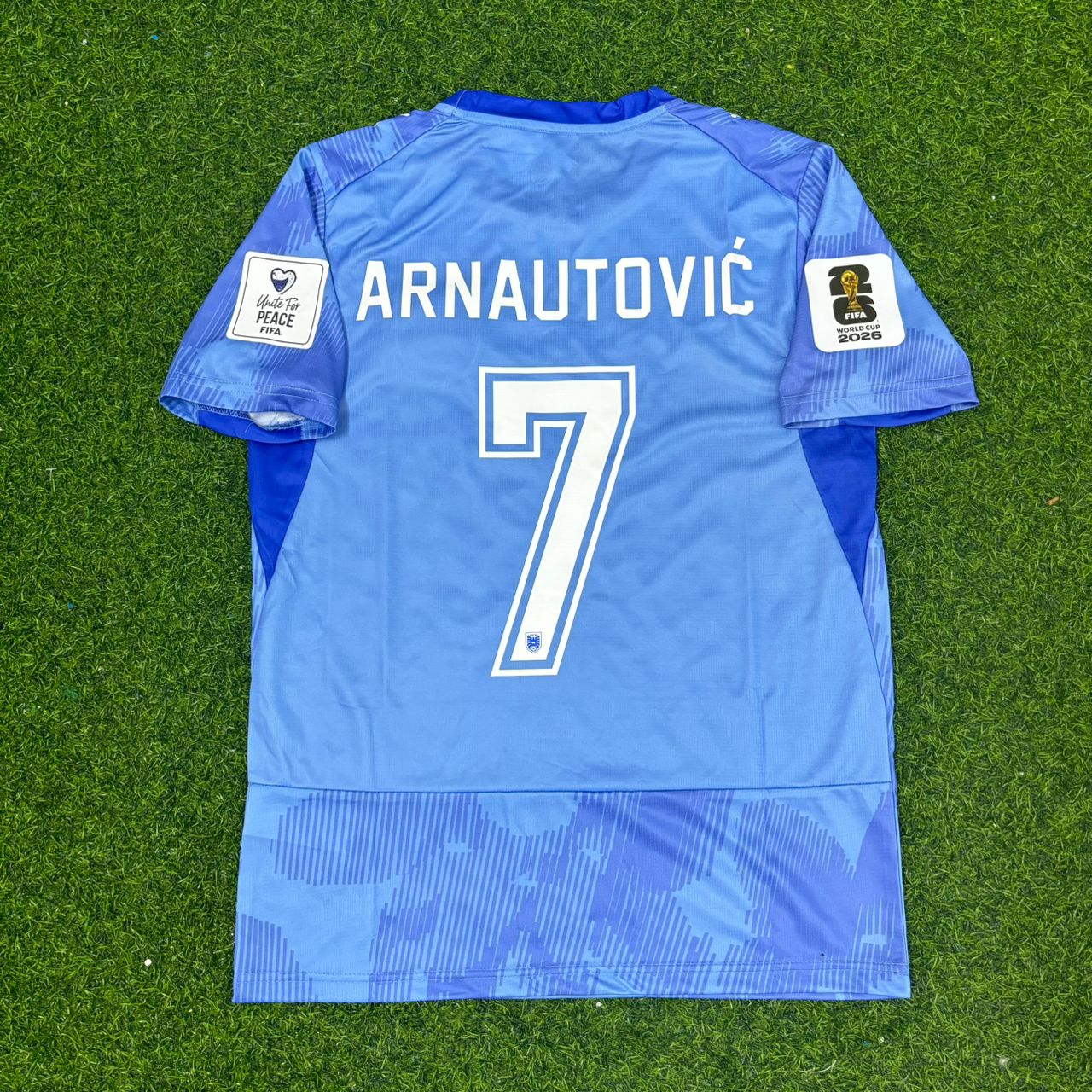 Marko Arnautović #7 Austria 2026 World Cup Away Blue Football Jersey Kit