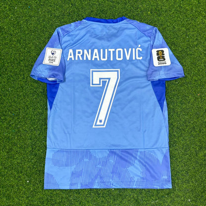 Marko Arnautović #7 Austria 2026 World Cup Away Blue Football Jersey Kit