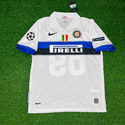 Marko Arnautović Inter Milan 2009-2010 Retro Away White Football Jersey
