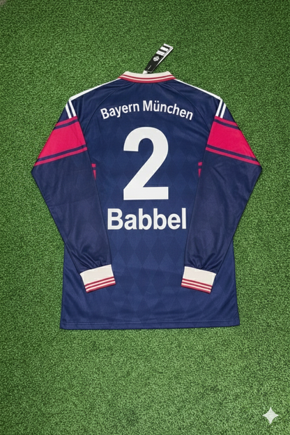 Markus Babbel FC Bayern München 1997/98 Saison Langarm Heim Retro Trikot