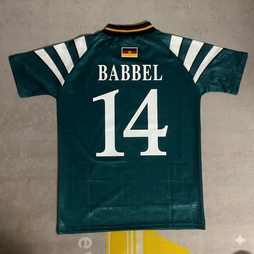 Markus Babbel Germany Deutschland EURO 1996 Retro Jersey Trikot Soccer Shirt