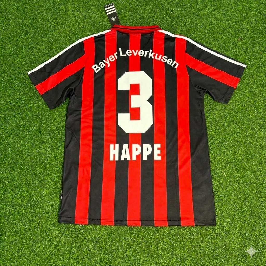 Markus Happe Bayer Leverkusen Home Retro Football Jersey
