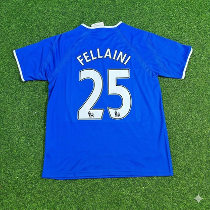 Marouane Fellaini #25 Everton Fc Blue Retro Football Jersey