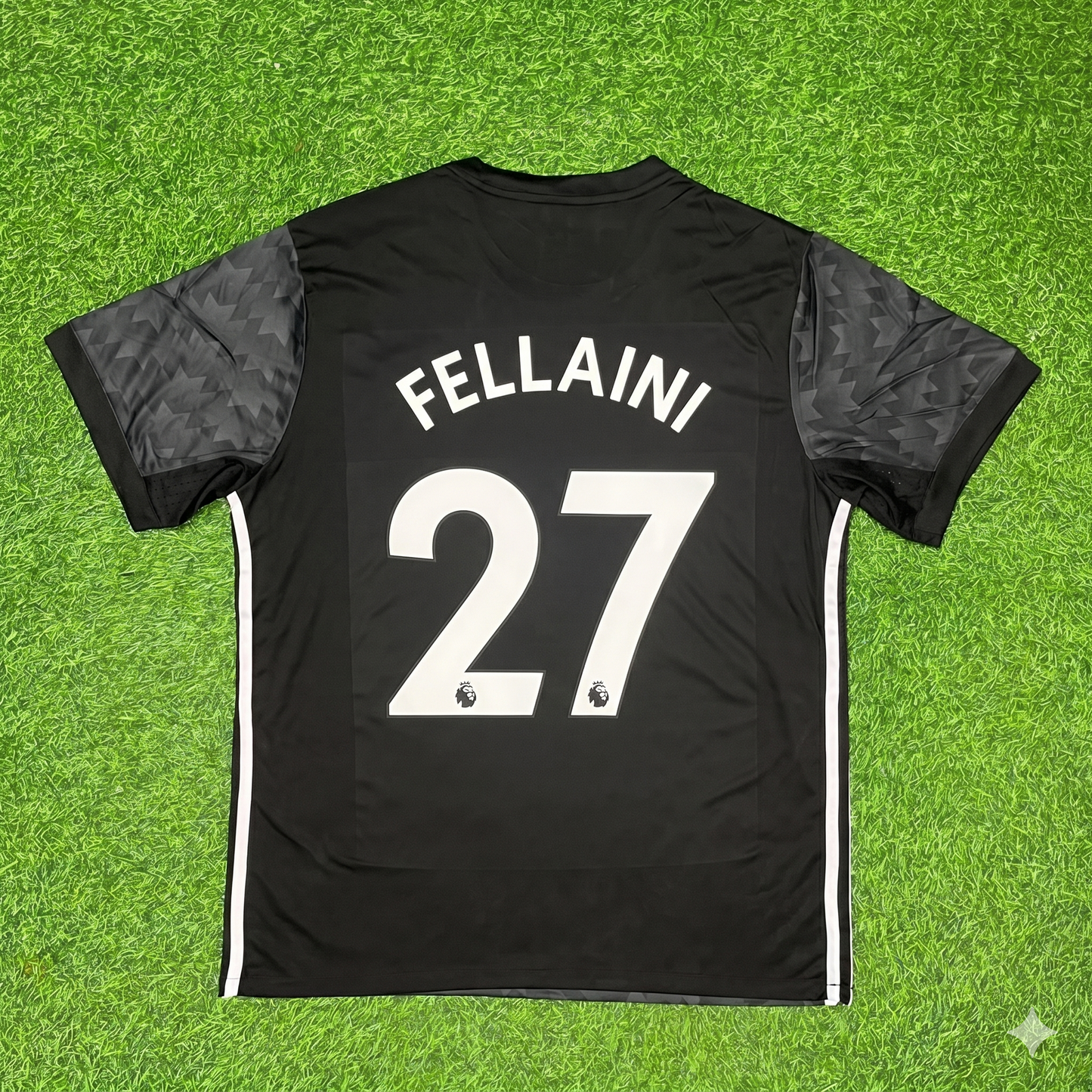 Marouane Fellaini Manchester United 2017-2018 Black Retro Football Jersey