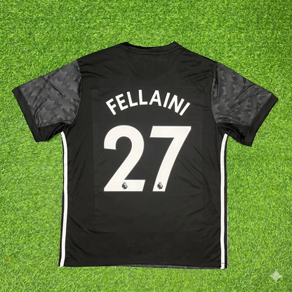 Marouane Fellaini Manchester United 2017-2018 Black Retro Football Jersey