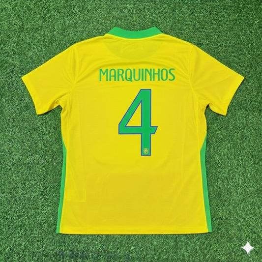 Marquinhos Brazil 2026 World Cup New Season Football Jersey