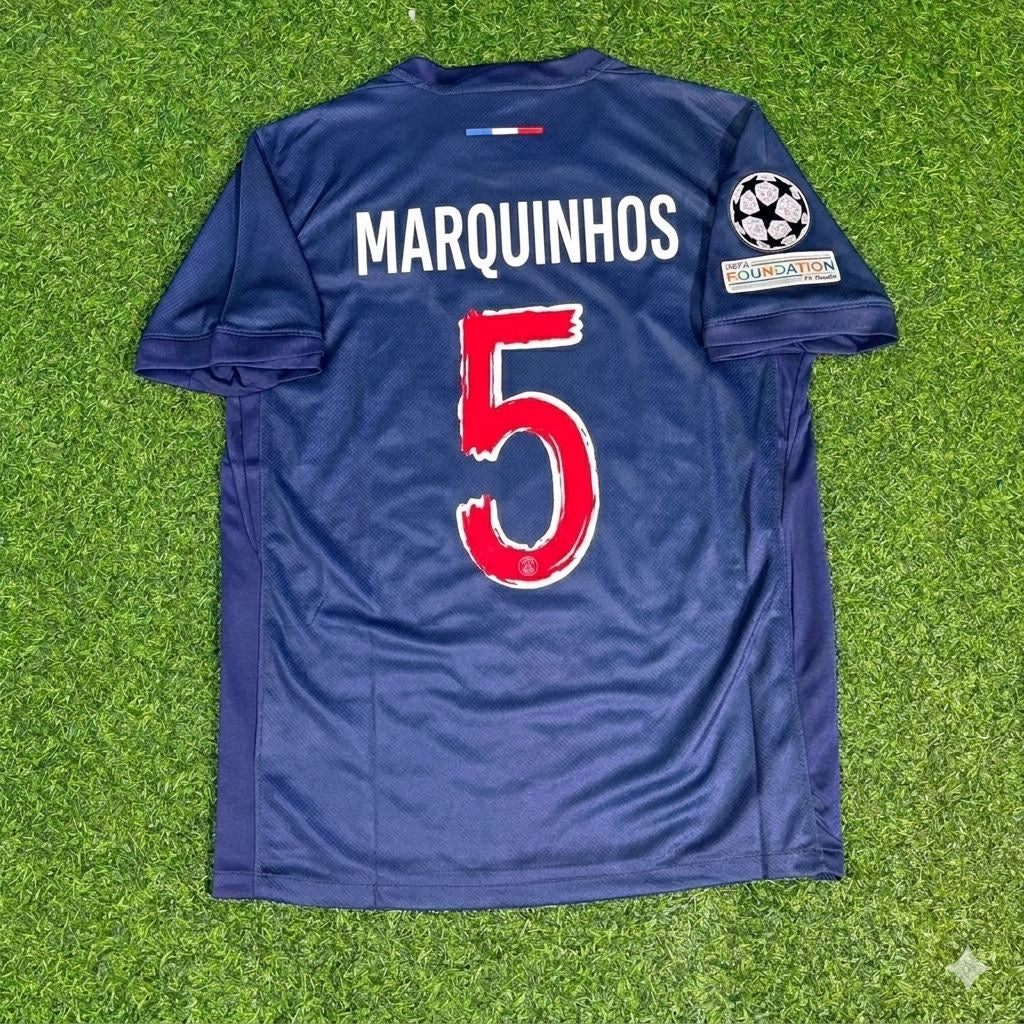 Marquinhos #5 Jersey – | Trikot | Maillot Soccer Shirt