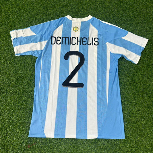 Martín Demichelis 2- 2010 World Cup Argentina Retro Jersey