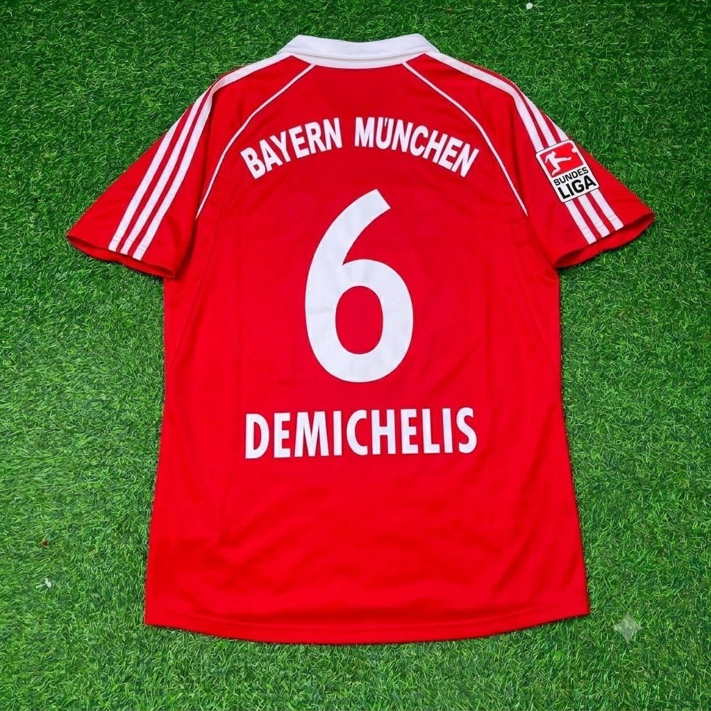 Martin Demichelis Bayern Munich 2005 06 Bundesliga Red Home Retro Football Jersey