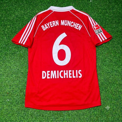 Martin Demichelis Bayern Munich 2005 06 Bundesliga Red Home Retro Football Jersey