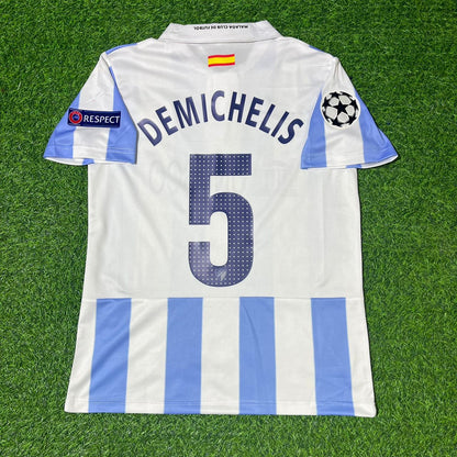 Martin Demichelis Malaga Retro Home Soccer Kit Jersey – | Trikot | Maillot - Camiseta Soccer Shirt