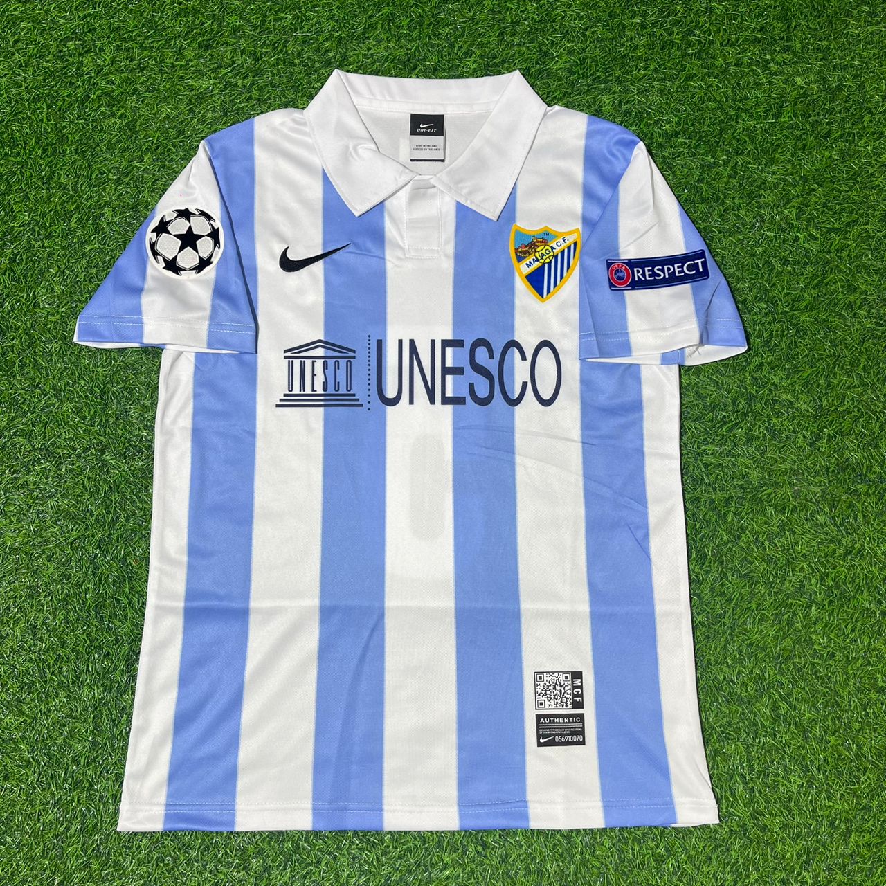 Martin Demichelis Malaga Retro Home Soccer Kit Jersey – | Trikot | Maillot - Camiseta Soccer Shirt