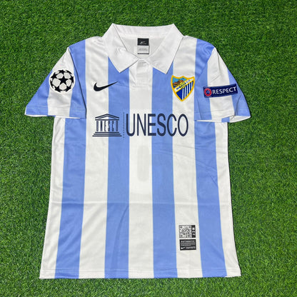 Martin Demichelis Malaga Retro Home Soccer Kit Jersey – | Trikot | Maillot - Camiseta Soccer Shirt