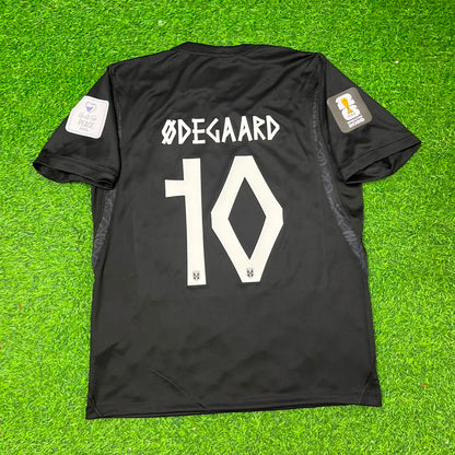 Martin Ødegaard #10 Norway 2026 World Cup Black Away Football Jersey
