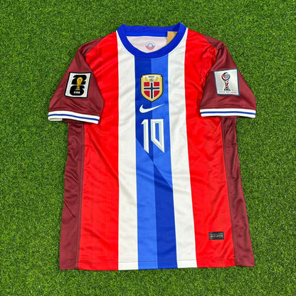 Martin Ødegaard Norway 2026 World Cup New Season Red Football Jersey Kit