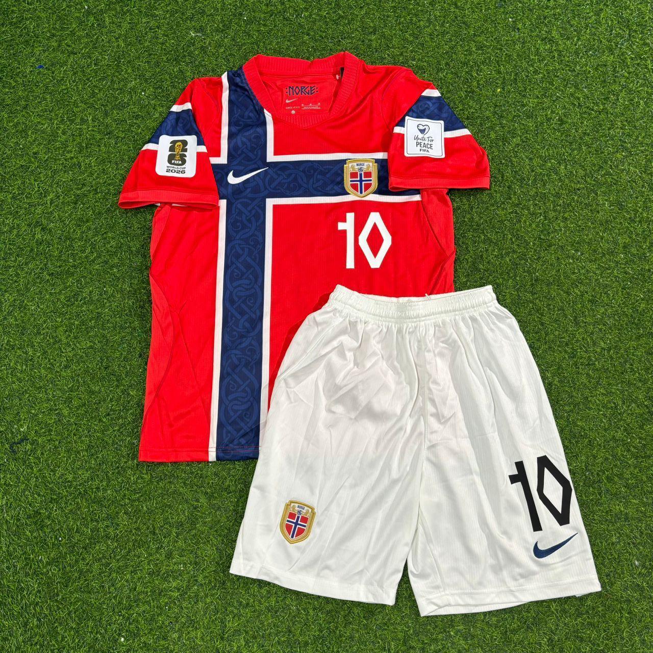 Martin Odegaard Norway 2026 World Cup Kids Football Jersey