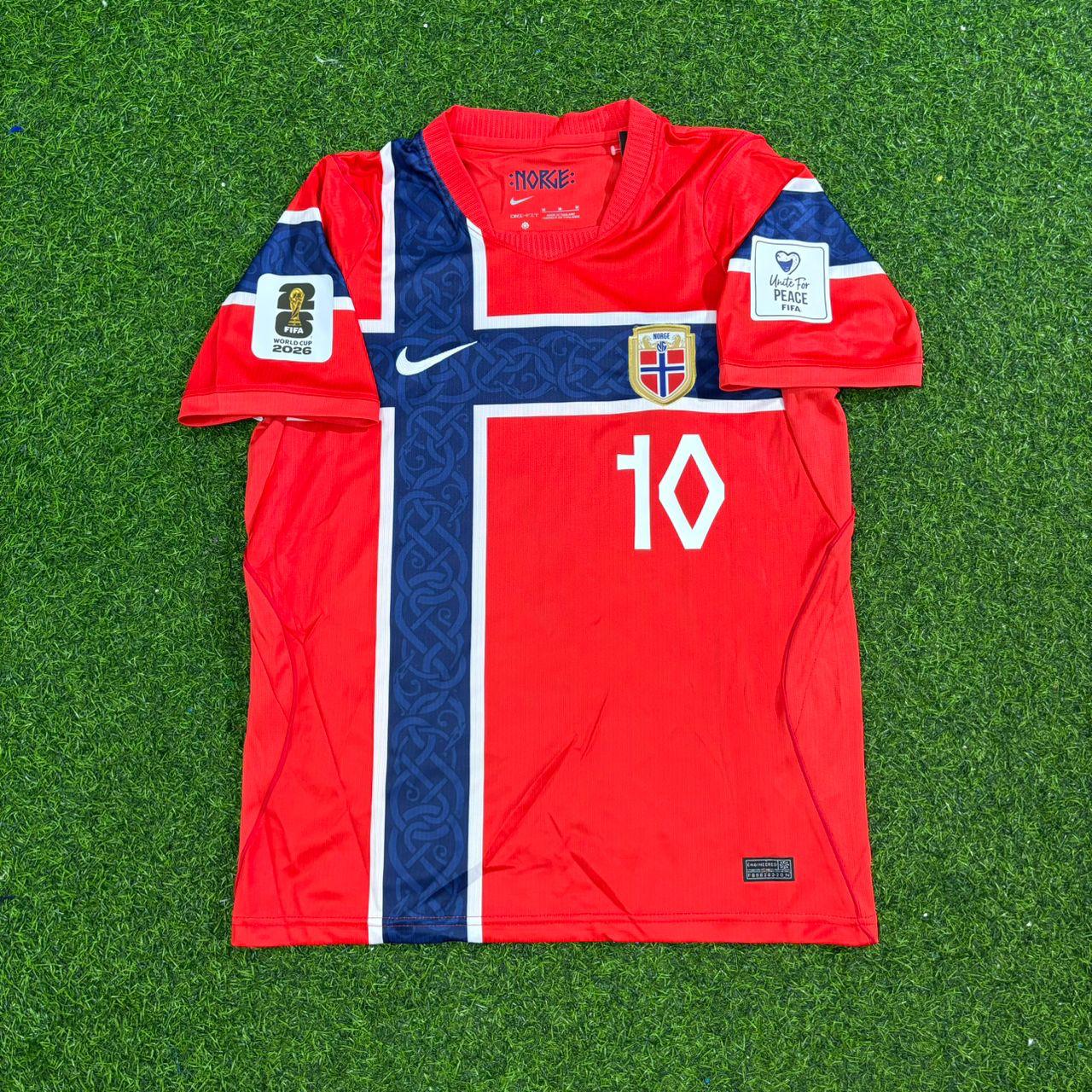 Martin Ødegaard Norway 2026 World Cup New Season Red Football Jersey Kit