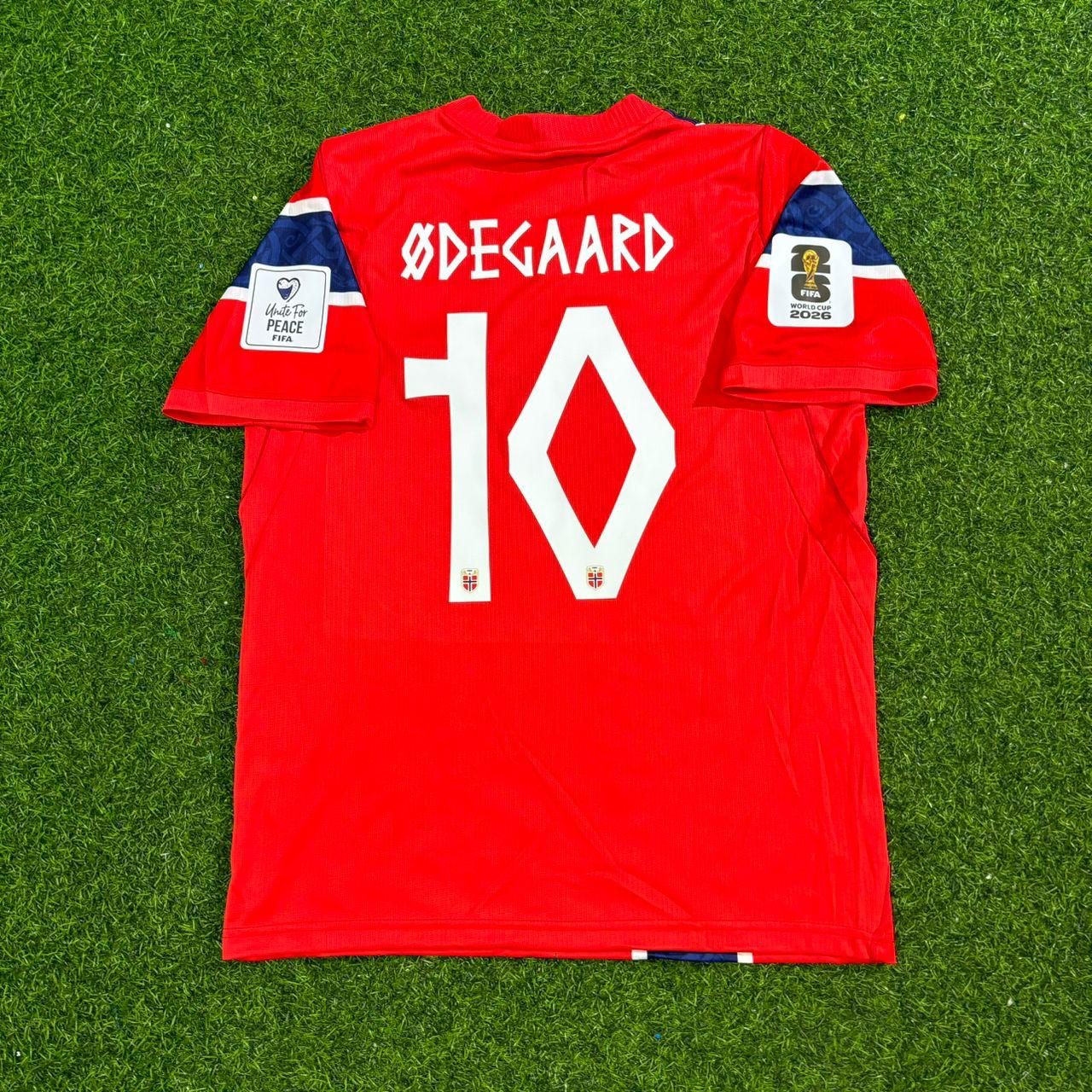 Martin Ødegaard Norway 2026 World Cup New Season Red Football Jersey Kit